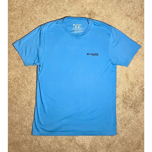 Columbia PFG Pro Fishing Gear T-Shirt Men’s Size Large Blue - Picture 1 of 3